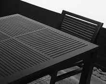 KLEEK OUTDOOR DINING SETTING IN ALL BLACK
